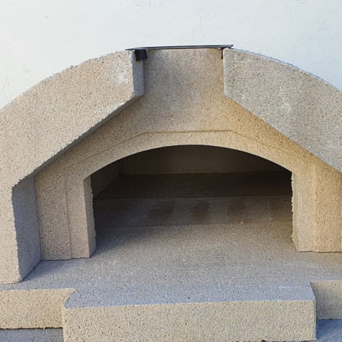 Elemente de îmbinare din beton refractar unite prin inelul de inserție pentru coșul de fum la cuptorul Compact